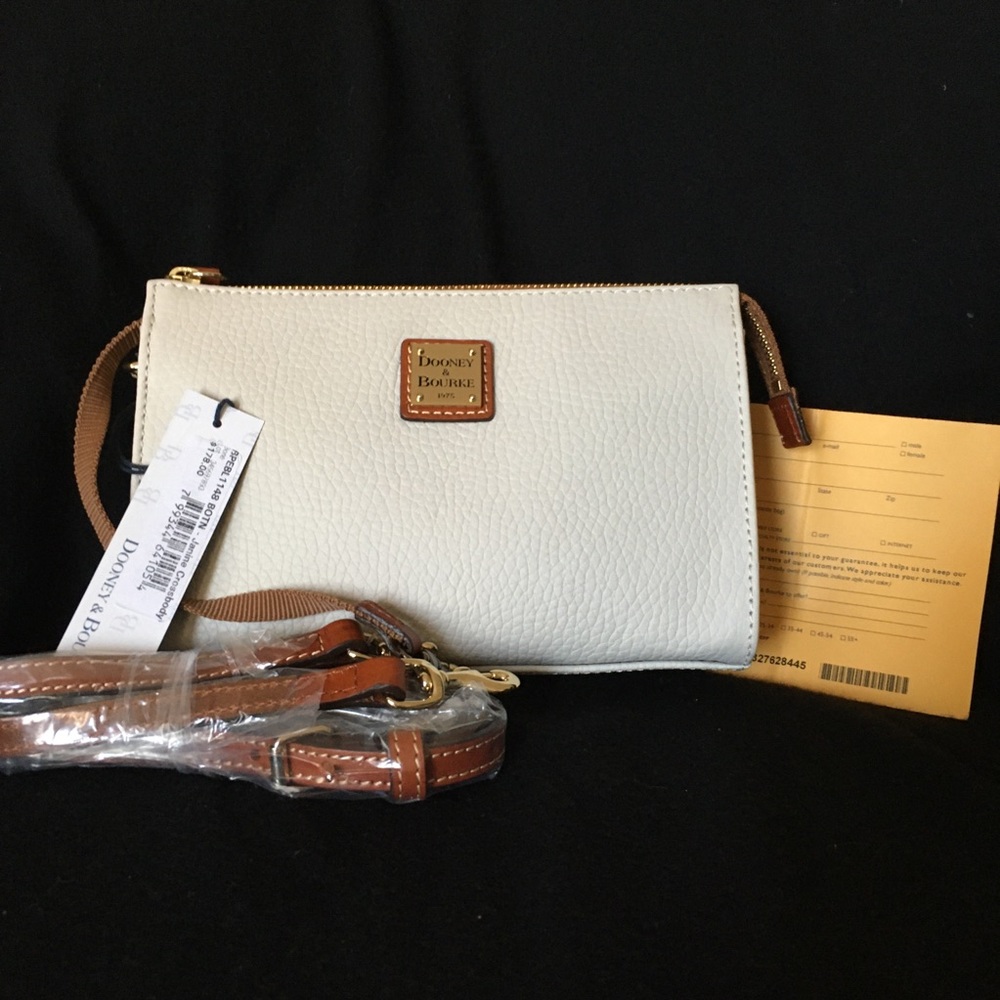 Dooney Ivory Janine Clutch/Shoulder Bag.